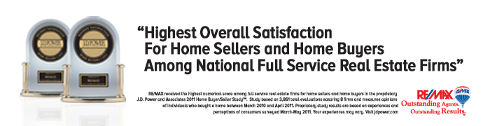 RE/MAX is Ranked “Highest Overall Satisfaction For Home Sellers and Home Buyers Among National Full Service Real Estate Firms” by JD Power & Associates