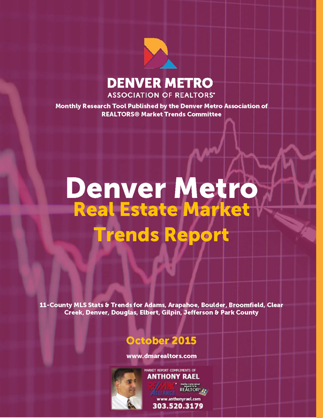 October 2015 Denver Real Estate Market Statistics & Trends Report - Denver Metro Association of REALTORS - DMAR