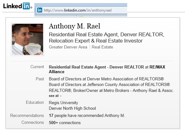 LinkedIn Profile for Anthony Rael - linkedin.com/in/anthonyrael