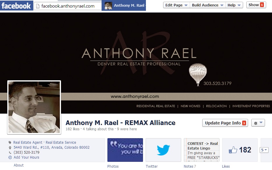 Facebook Business Page for Anthony Rael - facebook.anthonyrael.com