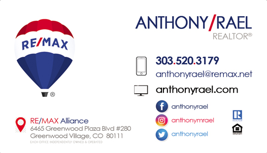  REMAX Denver Colorado Real Estate Agents : Relocation Experts : Honest Trustworthy Realtor & Advisor Since 2005 : Anthony Rael #JustCallAnts REMAX Alliance