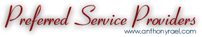 Anthony Rael's Preferred Service Providers - www.anthonyrael.com