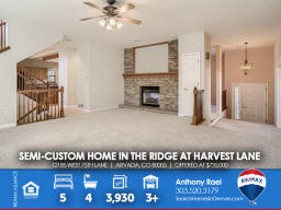 12185 West 75th Lane in Arvada CO 80005 : Semi-Custom Two-Story Advocate Home in The Ridge at Harvest Lane