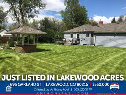695 Garland St Lakewood CO 80215 in Lakewood Acres