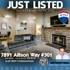 7891 Allison Way #301 | Arvada CO 80005 | Club Crest Condominiums