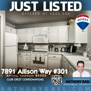 7891 Allison Way #301 | Arvada CO 80005 | Club Crest Condominiums